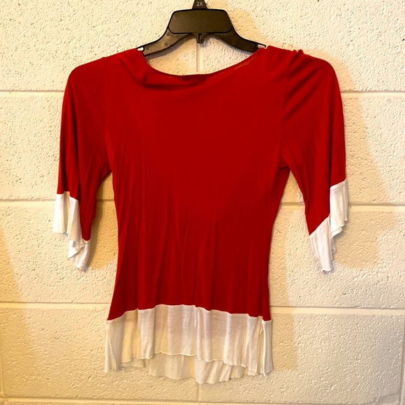 Burgundy/White Blouse - Picture 2 of 2